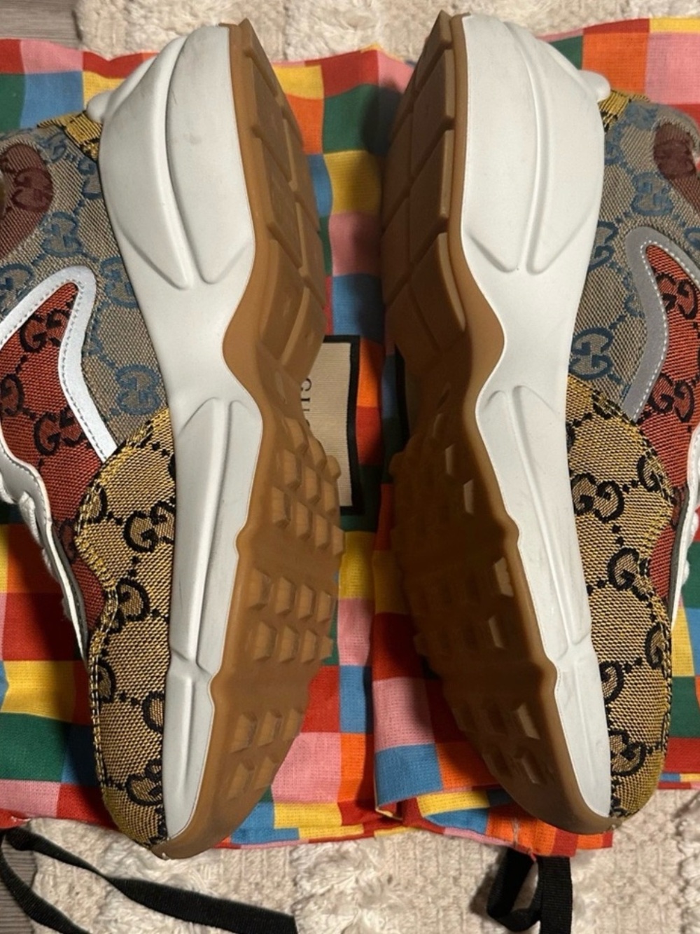 Gucci Rhyton GG Multicolor Sneakers /Authentic - Picture 3 of 6